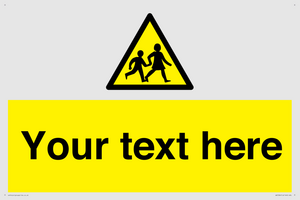 Custom Warning children Sign